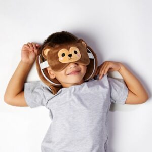 Relaxeazzz Aap Rond Reiskussen & Slaapmasker