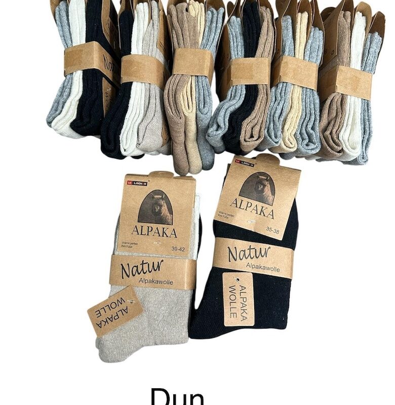 Alpaca sokken- dun