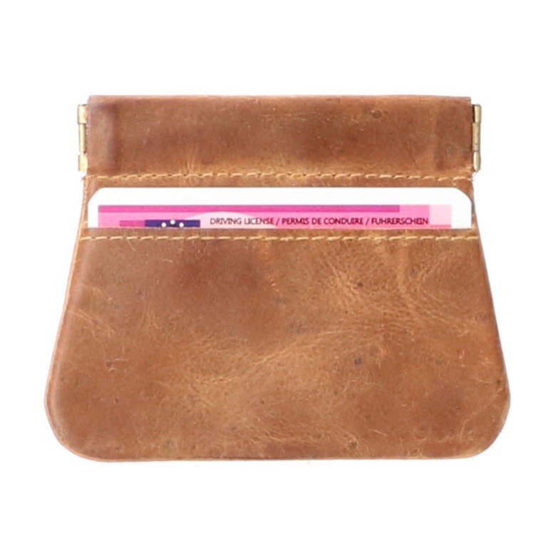 Knijpbeurs hunter met kaartvak- portemonnee