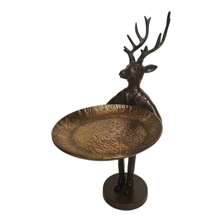 Decoratieve Schaalhouder Hert – 14x19x43 cm – Stijlvol & Functioneel