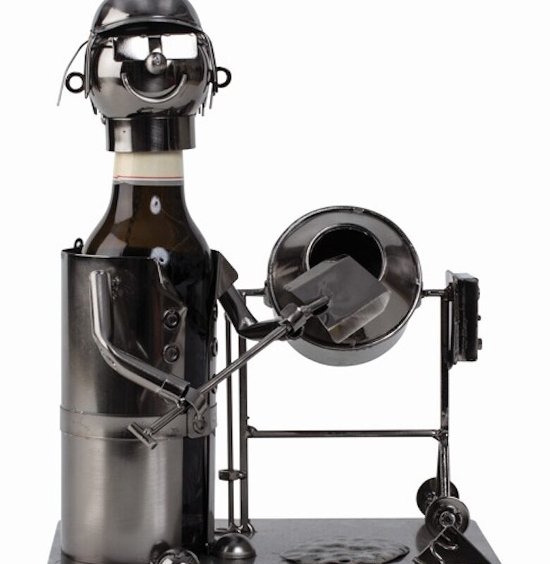 Bierfleshouder bouwvakker- metaal