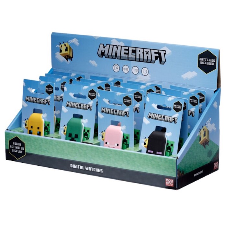 Minecraft Gezichten Digitaal Siliconen Horloge