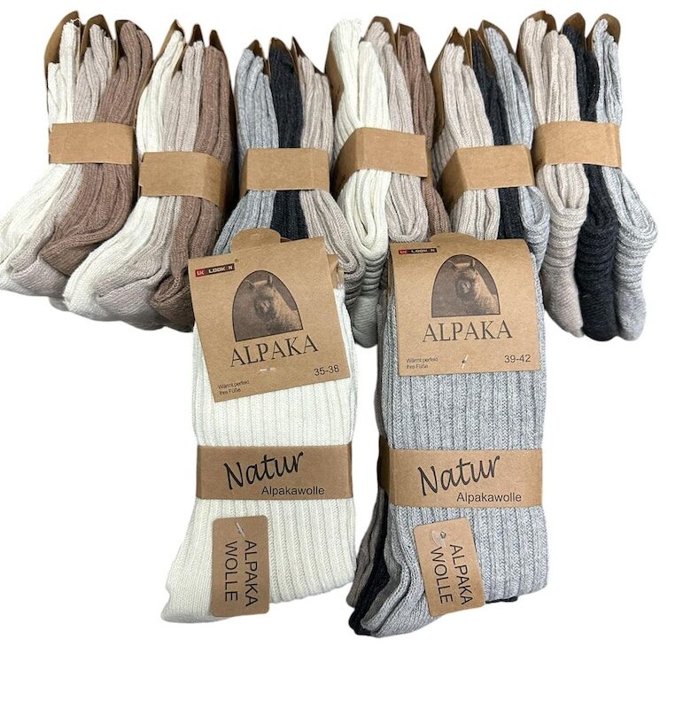 alpaca sokken rib