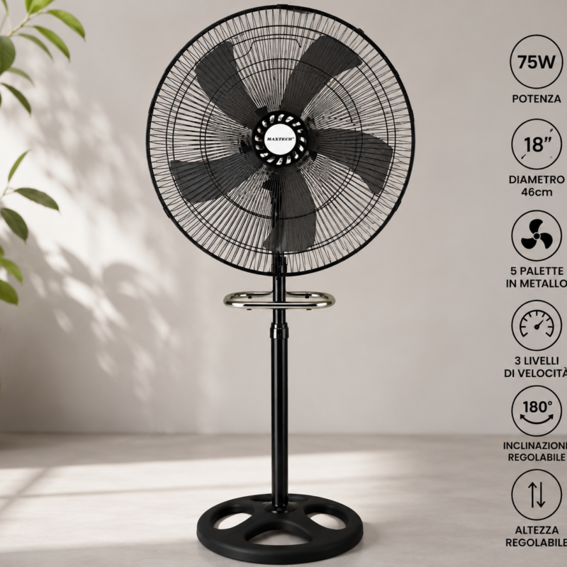 MaxTech 3-in-1 ventilator – 75W – 46 cm